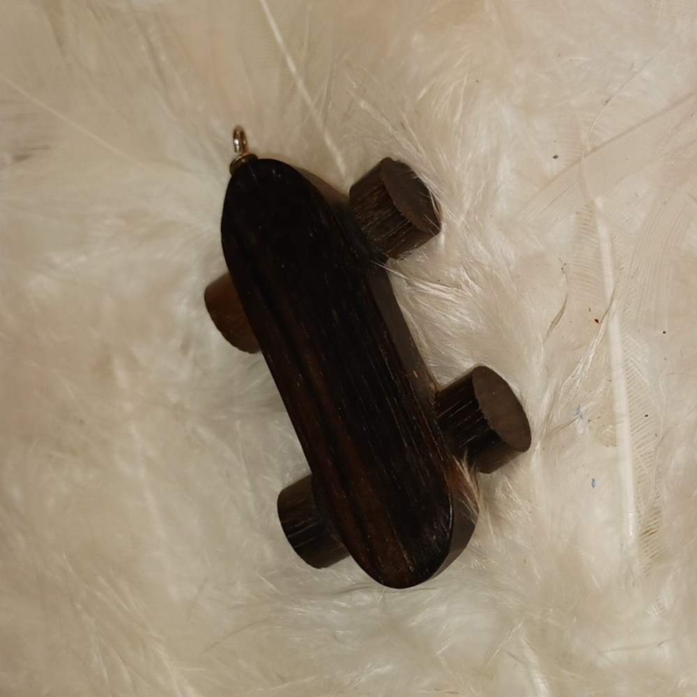 Wooden Skateboard Charm